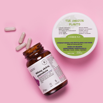 Zestaw Mocne Włosy: Maska wzmacniająca Amazon Plants i Kolagen Rybi NatiCol®