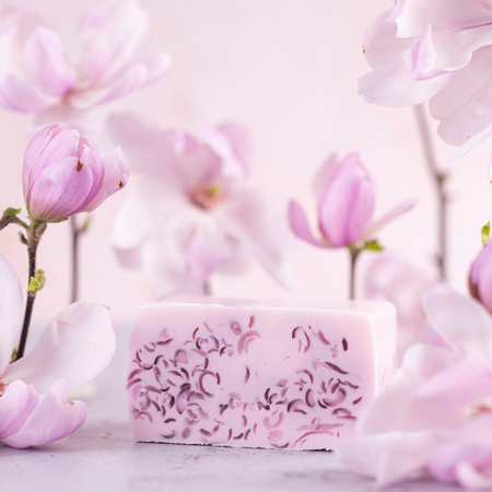 Kwitnące magnolie mydło glicerynowe