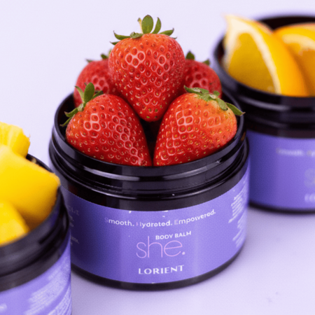 Balsam z masłem shea AMORE SOCZYSTA TRUSKAWKA