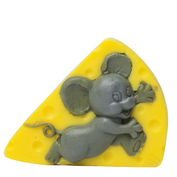 Myszka na serze mydło mini